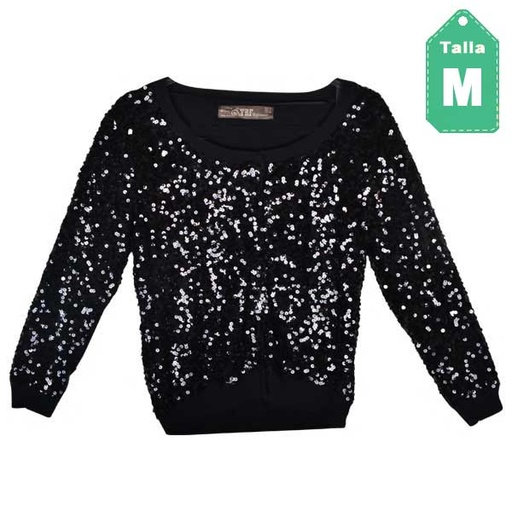 [1583] Sweater TRF Lentejuelas- M