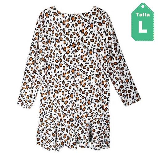 [1588] Vestido Sfera Leopardo- L