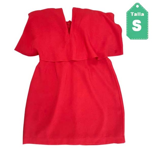 [1619] Vestido BCBG Rojo- S