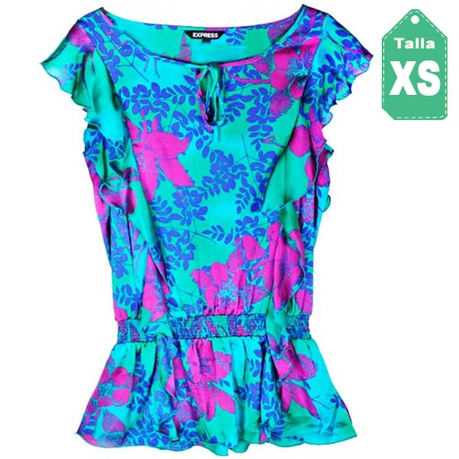 [1641] Blusa Express Floral- XS