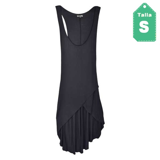 [1660] Vestido Zara Gris- S
