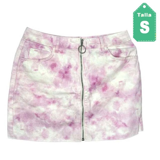 [1721] Falda Bershka Rosa- S