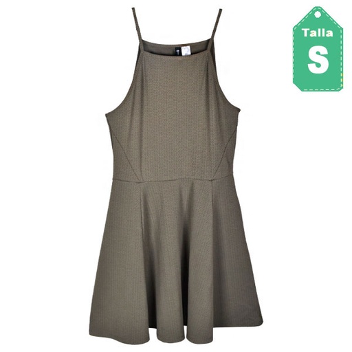 [1776] VestidoHyM Verde Oliva- S