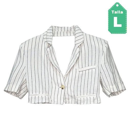 [1856] Top Bershka Lineas- L