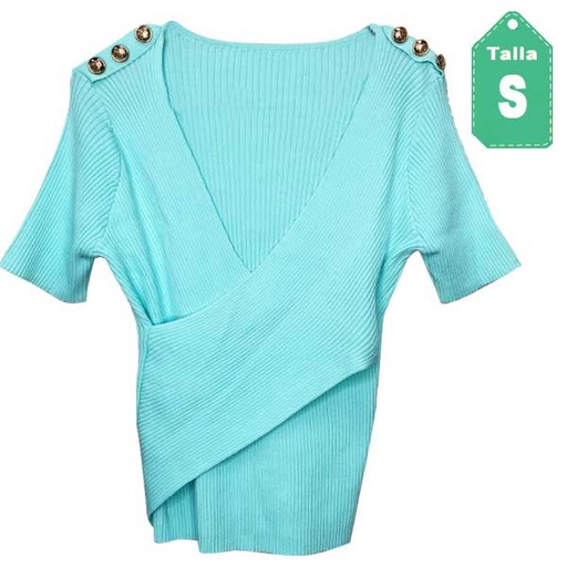[1876] Blusa Aquamarina - S