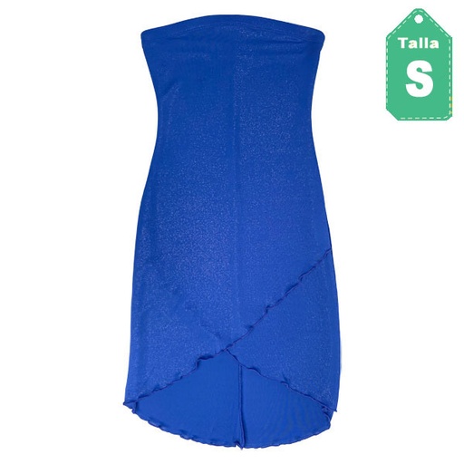 [1901] Vestido Glam Azul- S