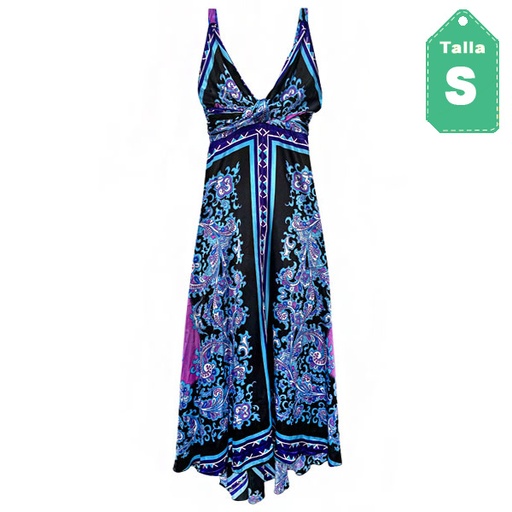 [1908] Vestido Rubber Ducky Azul- S