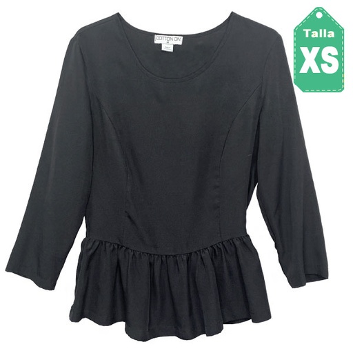 [1946] Blusa Cotton Negra- XS