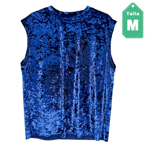 [1962] Blusa Terciopelo Azul Marino- M