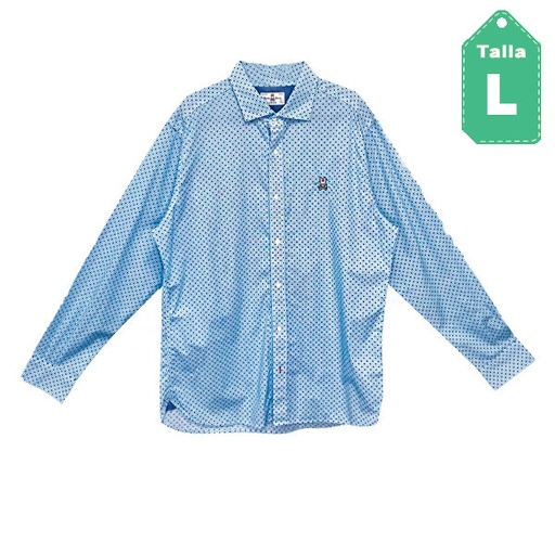 [1975] Camisa Pshyco Bunny Azul- L