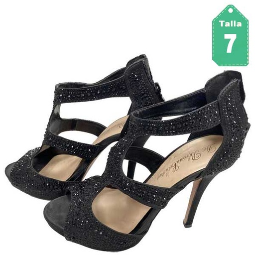 [2003] Tacones Blossom Negro- 37