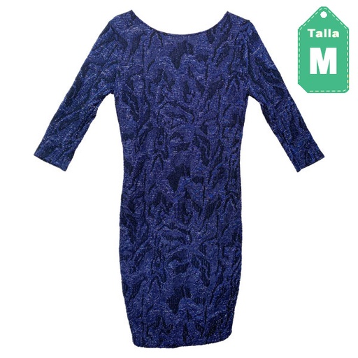 [2050] Vestido Zara Azul- M