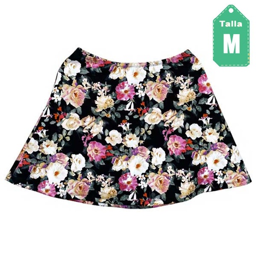 [2108] Falda Forever21 Estampado- M