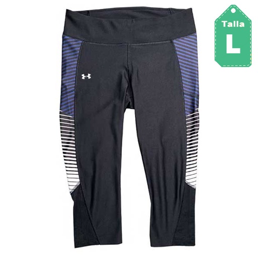 [2096] Leggins Under Armour Negro y Lila- L