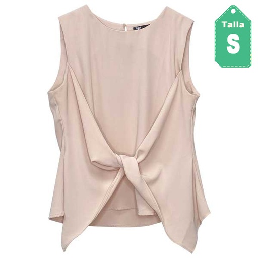 [2128] Blusa Zara Rosa- S