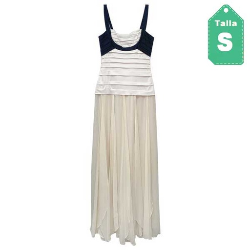 [2121] Vestido BCBG Beige y Nude- S