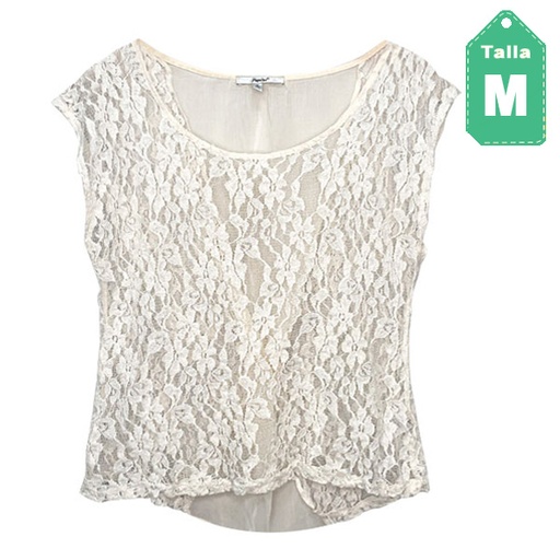 [2161] Blusa Papaya Blanco- M