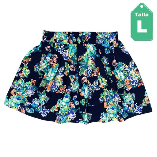 [2139] Falda Ambiance Apparel Floral- L