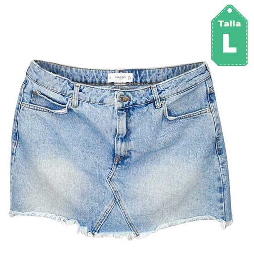 [2166] Falda Mango Jean- L