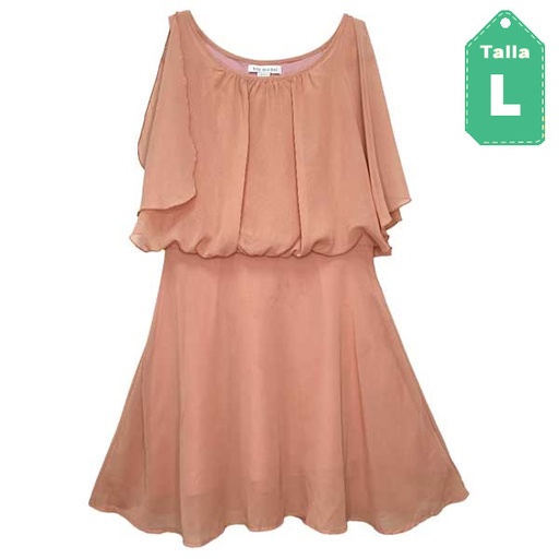 [2190] Vestido Top Model Nude- L
