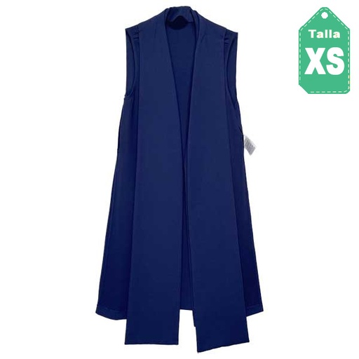 [2224] Chaleco Largo BCBG Azul Marino- XS