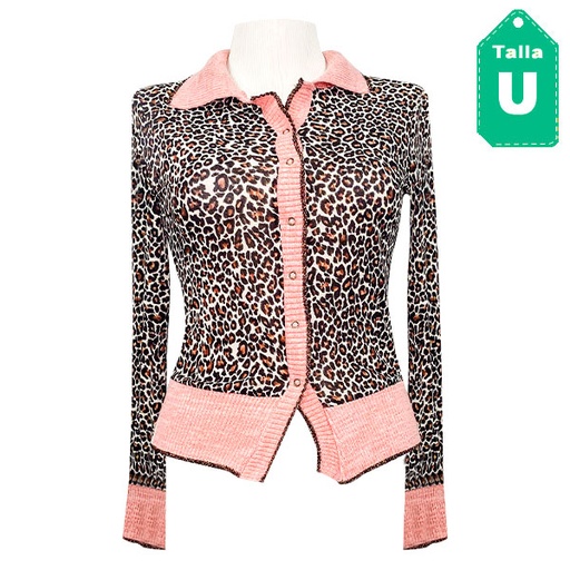 [2289] Blusa Animal Print- Unica