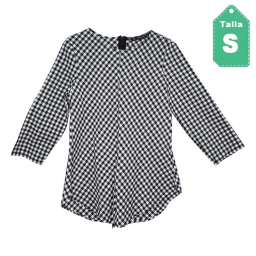 [2288] Blusa Zara Cuadros- S