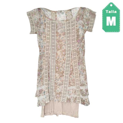[5064] Vestido Floral- M