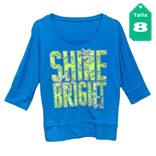 [2343] Blusa Justice Azul- 8