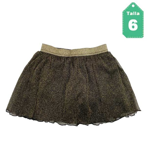 [2357] Falda Short 365KIDS Dorado- 6