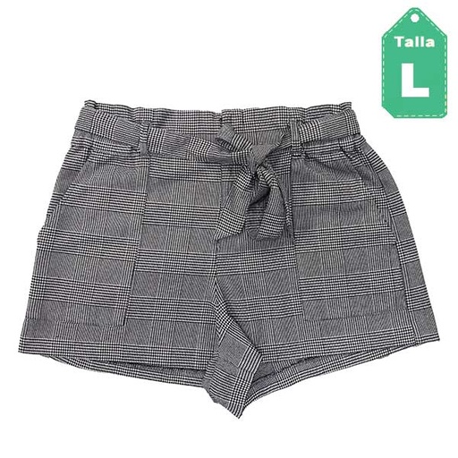 [2323] Short Zara Cuadros- L