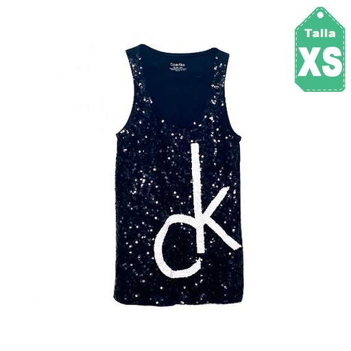[2392] Blusa Calvin Klein Negro- XS
