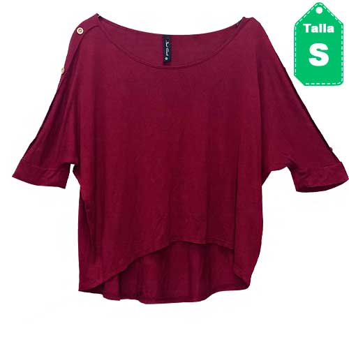 [2389] Blusa Final Touch Vinotinto- S