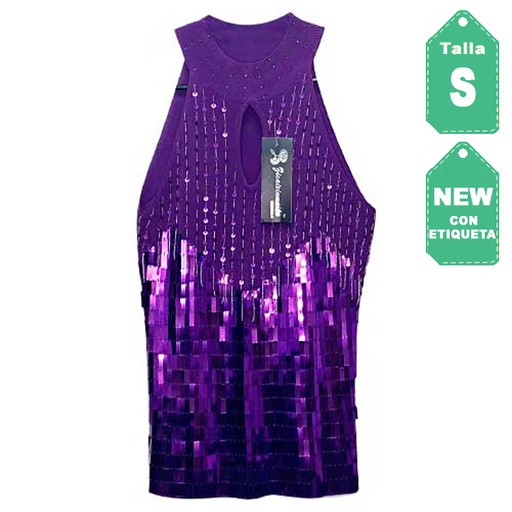 [2400] Blusa Zicaixinmeila Morado- S