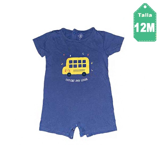 [2375] Enterizo Tex Baby Azul- 12M