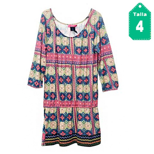 [2393] Vestido Custoline Estampado- S
