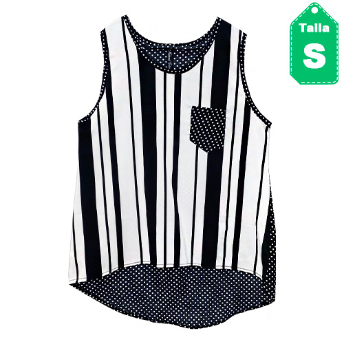 [2419] Blusa Natural Colors Rayas- S
