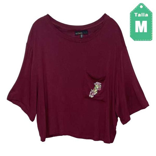 [2424] Blusa Weavers Vinotinto- M