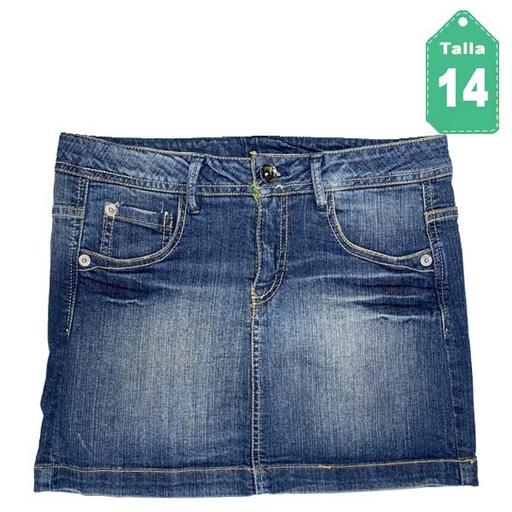 [2429] Falda Zara Jeans- XS