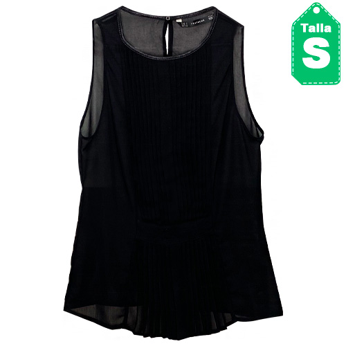 [2463] Blusa Zara Negro- S