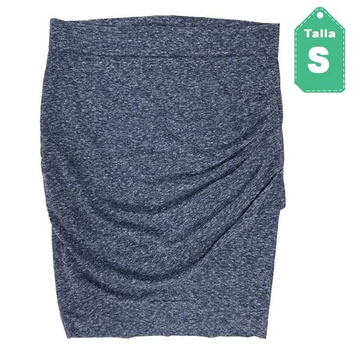 [2449] Falda Stradivarius Azul- S