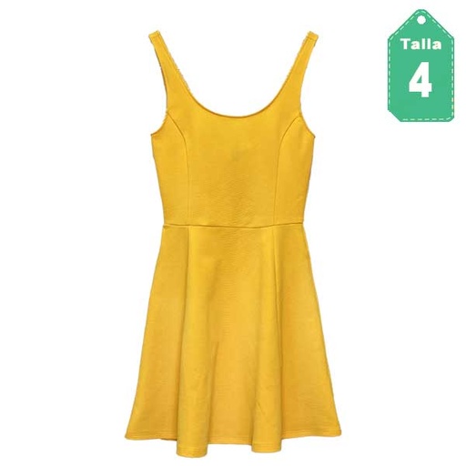 [2458] Vestido Divided Amarillo- S