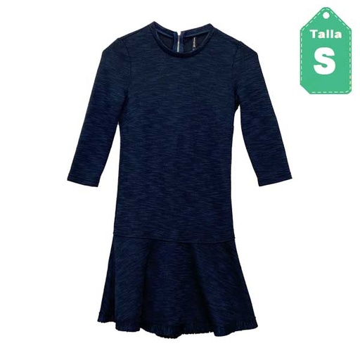 [2457] Vestido Stradivarius Azul- S