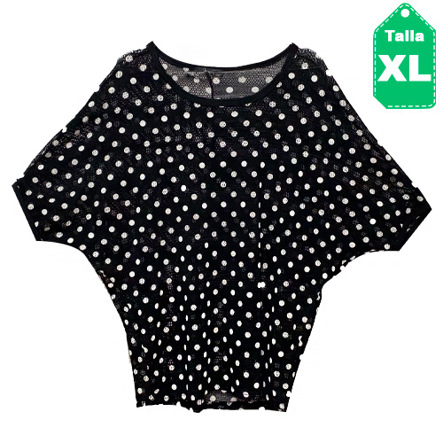 [2515] Blusa Jewel Negro- XL