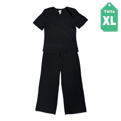 [2511] Conjunto Fabiella Negro- XL