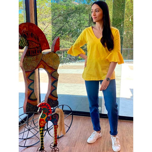 [2614] Blusa Amarillo- S