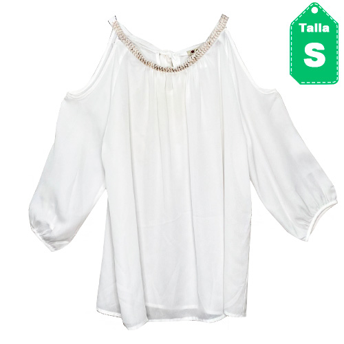 [2612] Blusa Michel Blanco- S