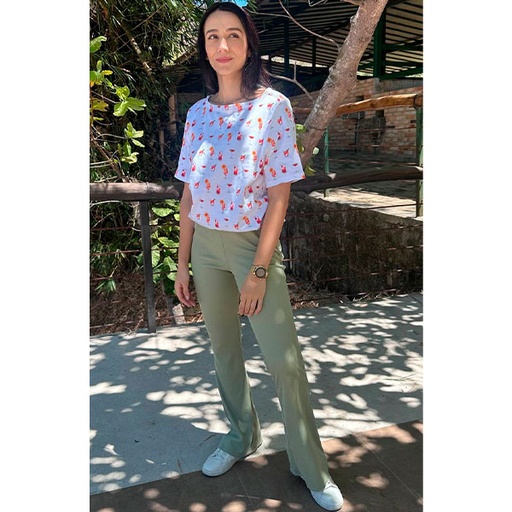 [2675] Pantalon Love Tree Verde- M