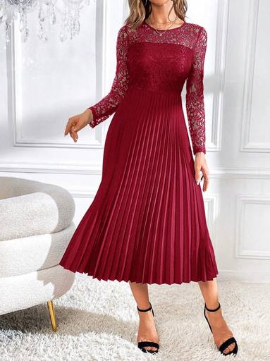 [2673] Vestido Shein Vinotinto- S