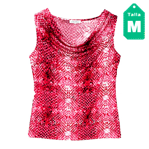 [2697] Blusa Calvin Klein Animal Print- M